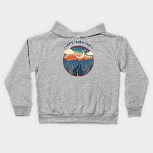 Retro style design Kids Hoodie